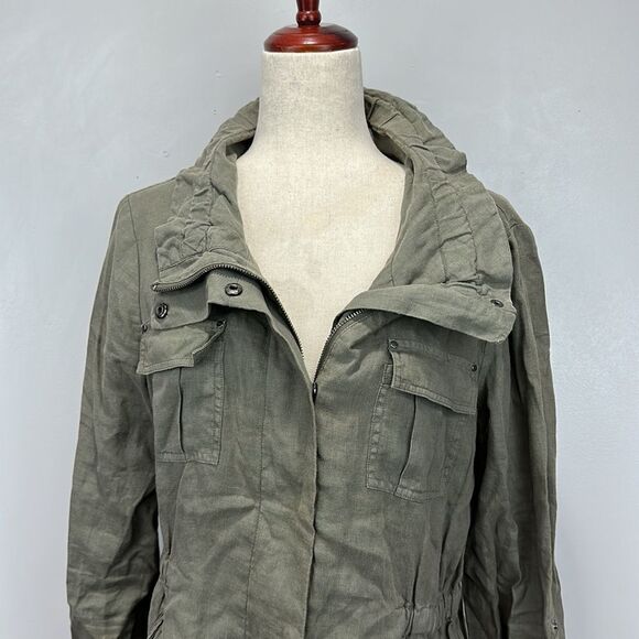 Kenneth Cole Green High Neck Jacket - Picture 5 of 9